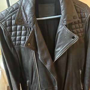 All Saints Black Leather Jacket